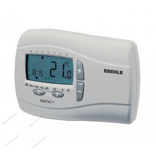 Терморегулятор EBERLE instat+3r программируемый Программируемый, задайте температуру на всю неделю.