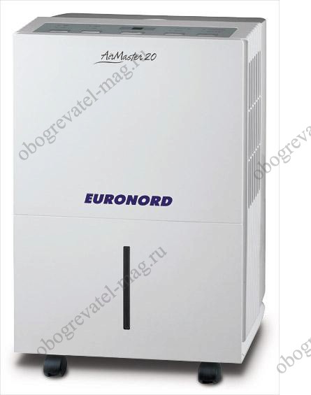 Осушитель воздуха Euronord AirMaster 20 Для квартиры. Мобильный. Встроенная емкость. 20л/сутки